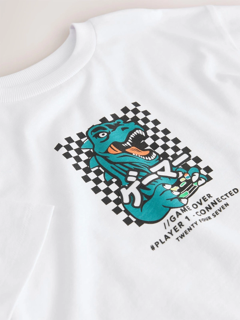 POLERA NIÑO NEXT MANGA CORTA ALGODÓN - 3
