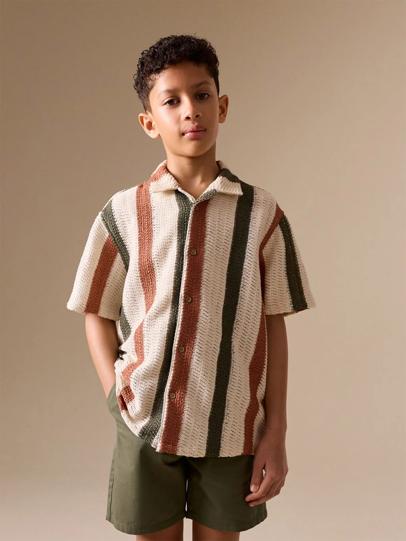 CAMISA NIÑO NEXT MANGA LARGA ALGODÓN