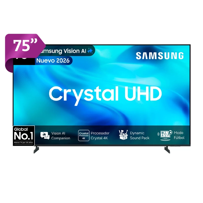 SMART TV SAMSUNG LED 4K UHD 75” CRYSTAL U8200H VISION AI (2026) - 1