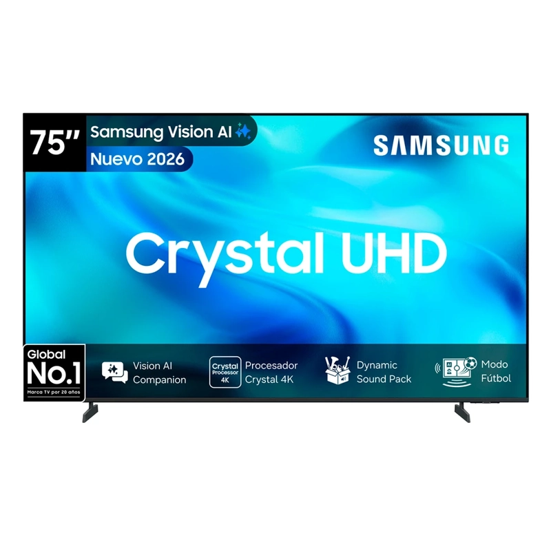 SMART TV SAMSUNG LED 4K UHD 75” CRYSTAL U8200H VISION AI (2026) - 2