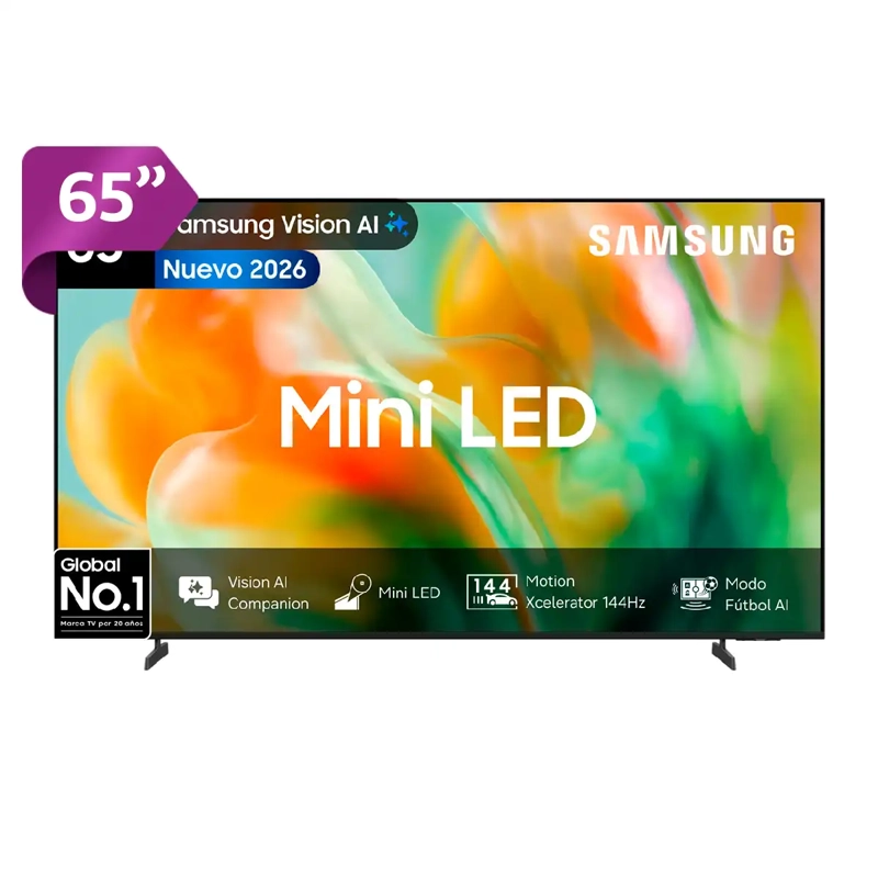 SMART TV SAMSUNG MINI LED 4K UHD 65” VISION AI M80H (2026) + CONTROL POR VOZ - 1