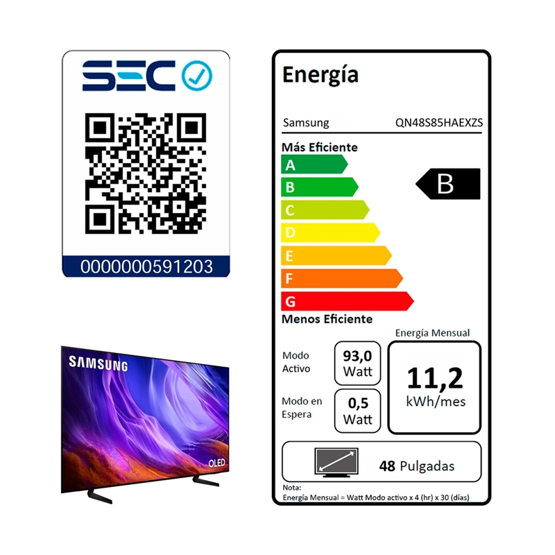SMART TV SAMSUNG OLED 4K UHD 48” VISION AI S85H (2026) - 9