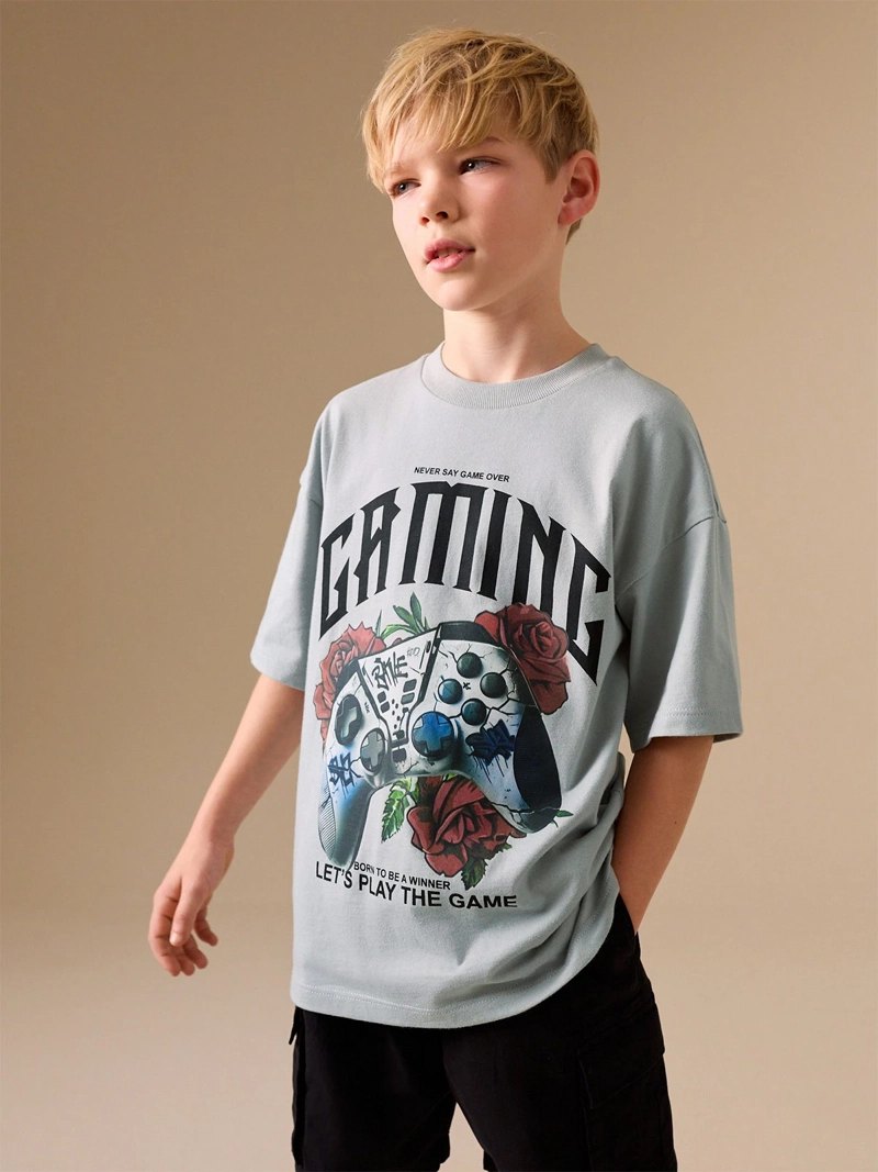 POLERA NIÑO NEXT MANGA CORTA ALGODÓN