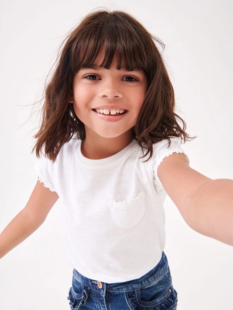 POLERA NIÑA NEXT MANGA CORTA ALGODÓN