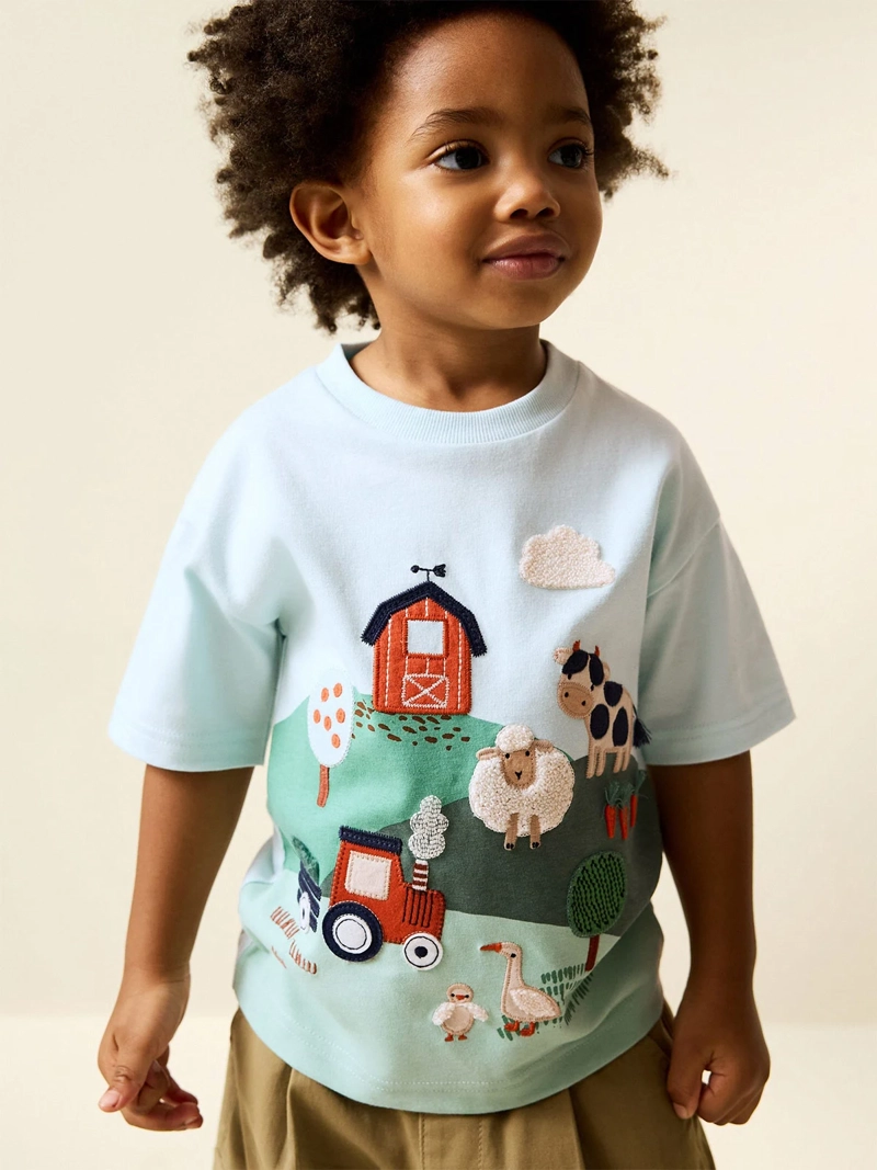 POLERA NIÑO NEXT MANGA CORTA ALGODÓN