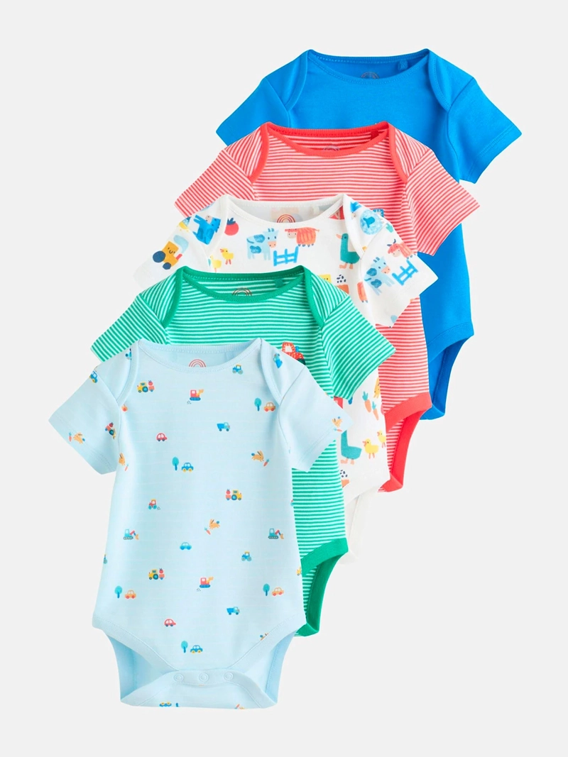 PACK X5 BODY NIÑO NEXT BEBÉ ALGODÓN