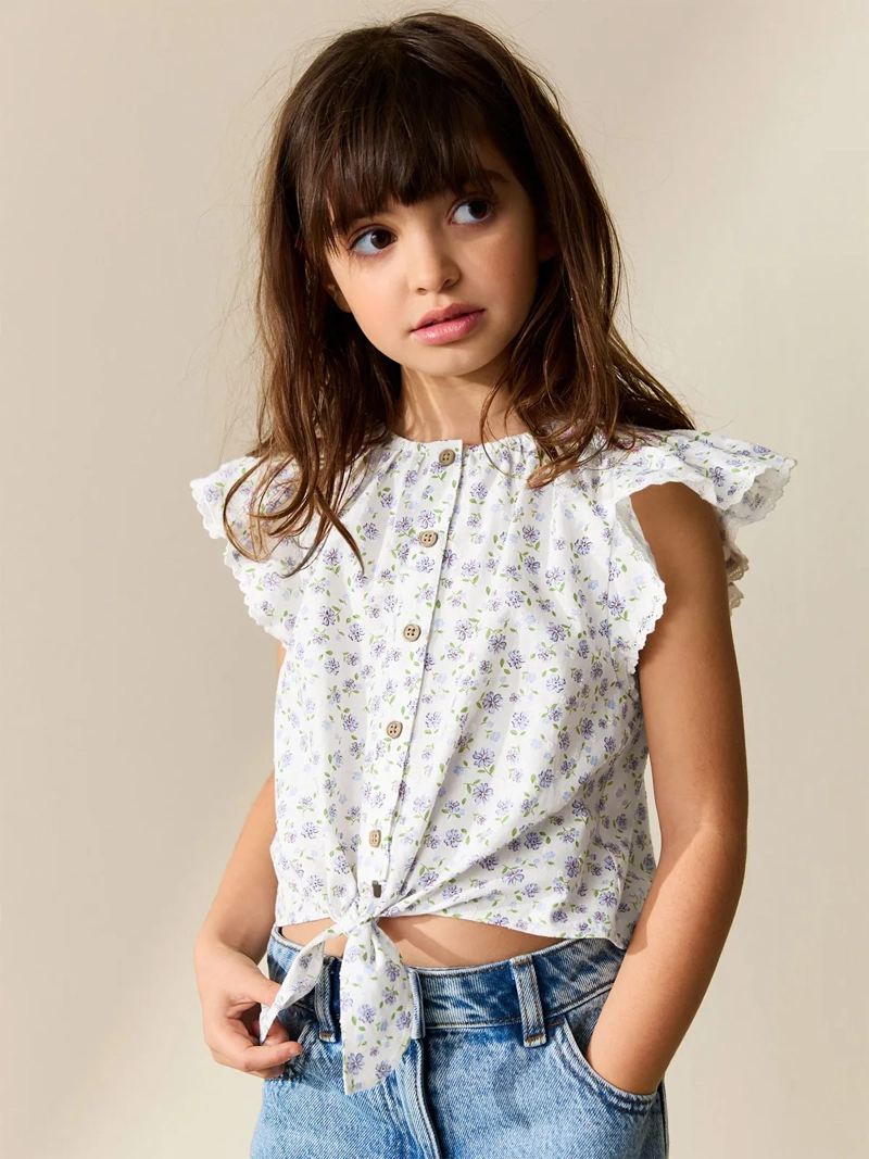 BLUSA NIÑA NEXT MANGA LARGA ALGODÓN
