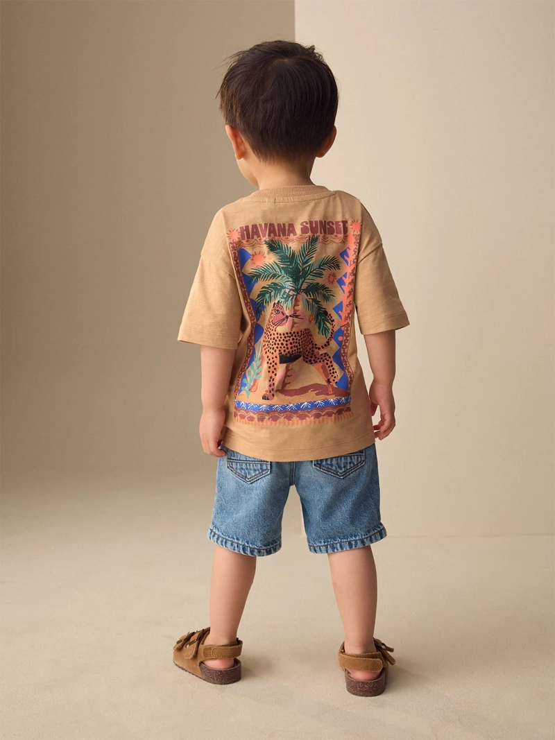 POLERA NIÑO NEXT MANGA CORTA ALGODÓN - 3