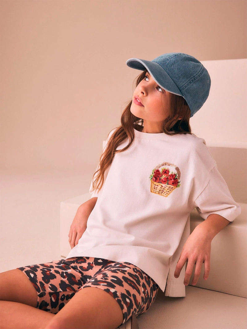 POLERA NIÑA NEXT ALGODÓN MANGA CORTA - 2