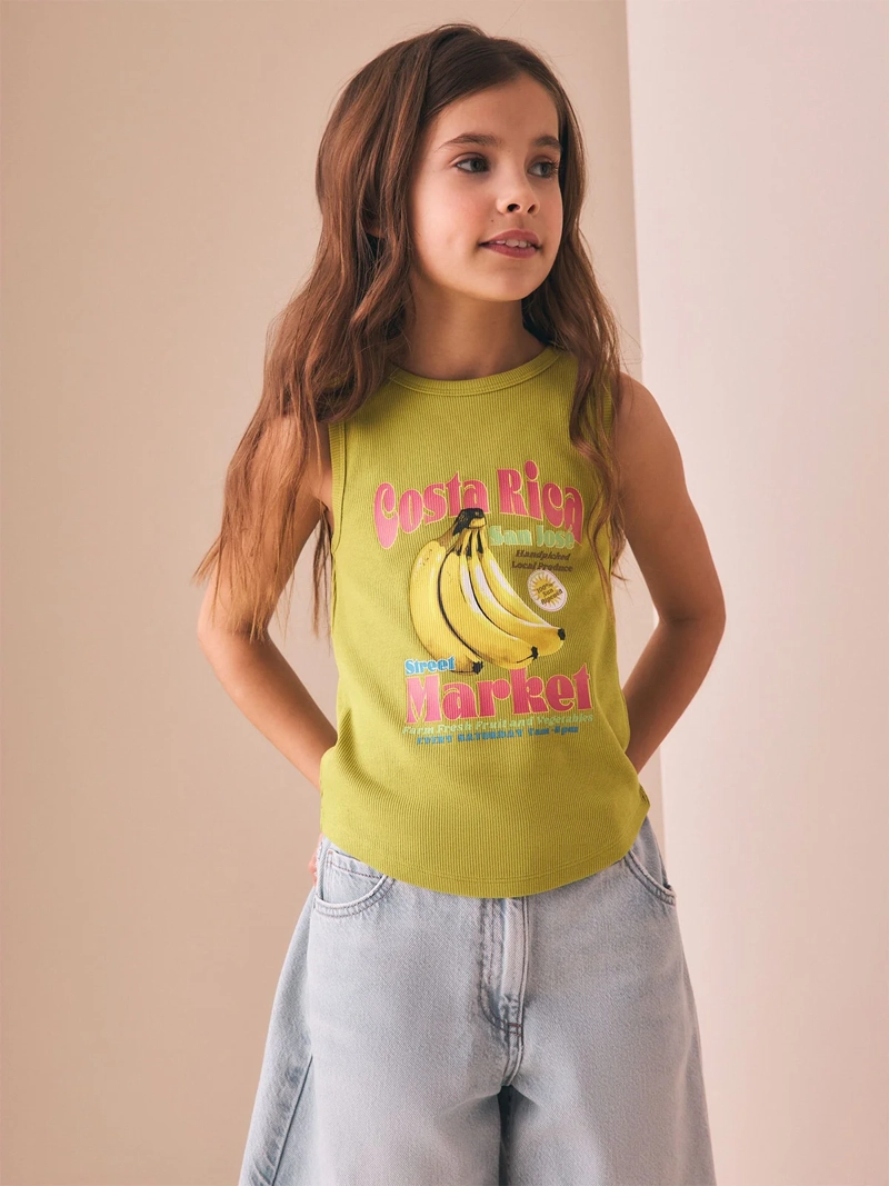 POLERA NIÑA NEXT MANGA CORTA ALGODÓN