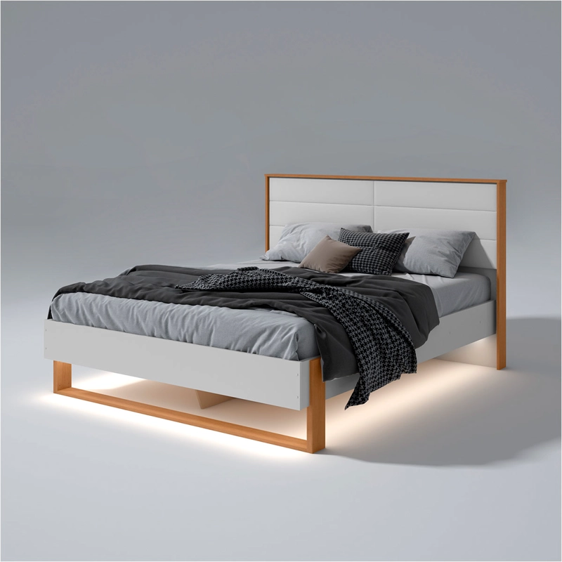 BASE CAMA AMERICANA DI PORETTI DESIGN FREETOWN LED 2 PLAZAS  - 4