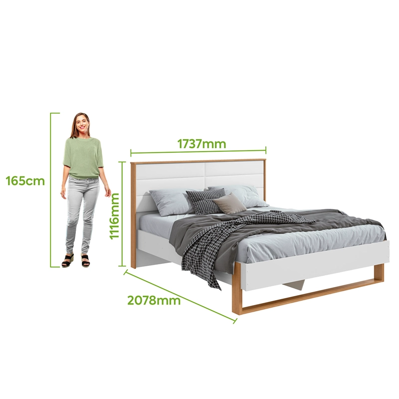 BASE CAMA AMERICANA DI PORETTI DESIGN FREETOWN LED 2 PLAZAS  - 5