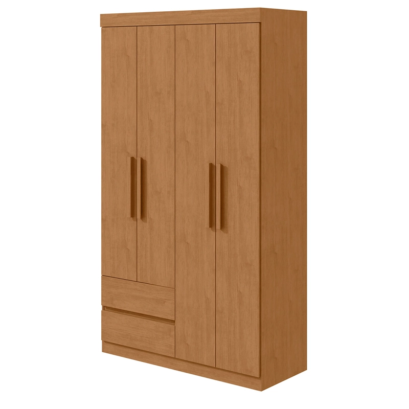 CLOSET DI PORETTI DESIGN ZEUS 4 PUERTAS 2 CAJONES CAFÉ - 2