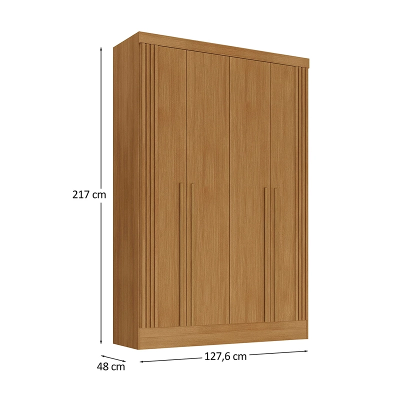 CLOSET DI PORETTI DESIGN NEW FUJI 4 PUERTAS 3 CAJONES CAFÉ - 3