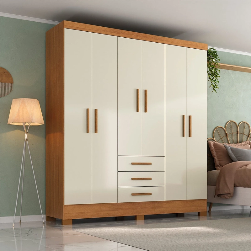 CLOSET DI PORETTI DESIGN ITACARE 6 PUERTAS 3 CAJONES CAFÉ - 4