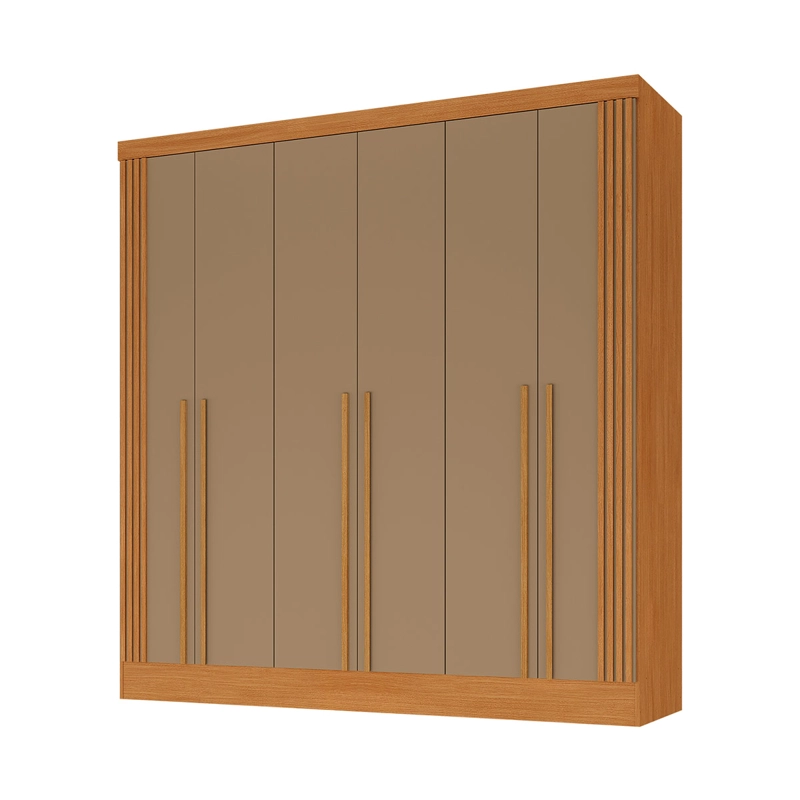 CLOSET DI PORETTI DESIGN NEW BALI 6 PUERTAS 3 CAJONES CAFÉ