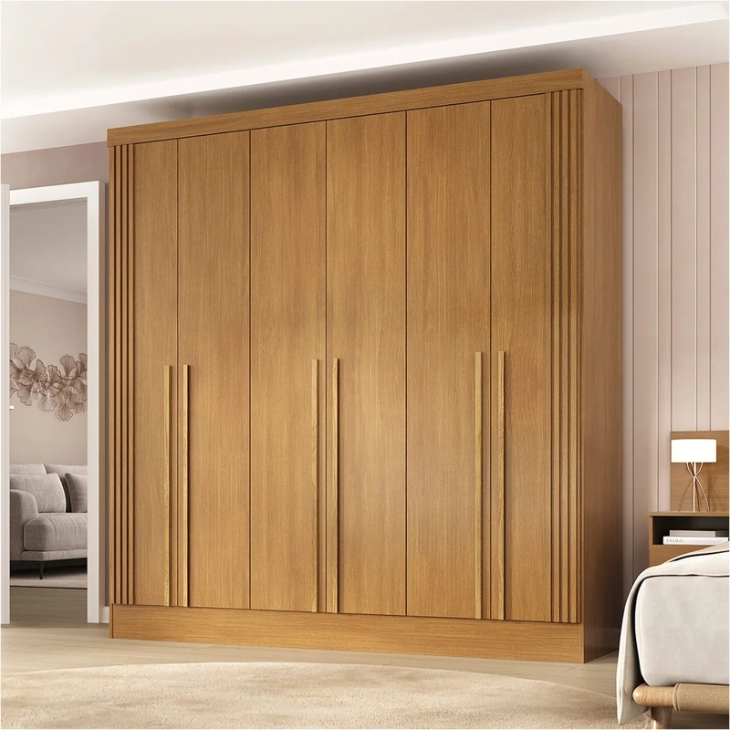 CLOSET DI PORETTI DESIGN NEW BALI 6 PUERTAS 3 CAJONES CAFÉ - 4