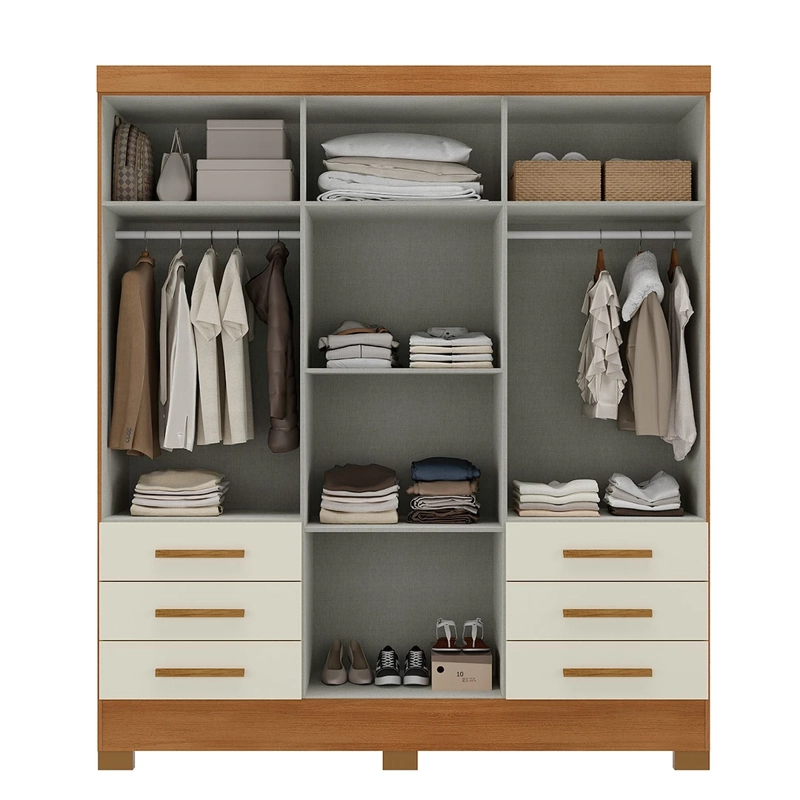 CLOSET DI PORETTI DESIGN PARÍS 6 PUERTAS 6 CAJONES CAFÉ - 2