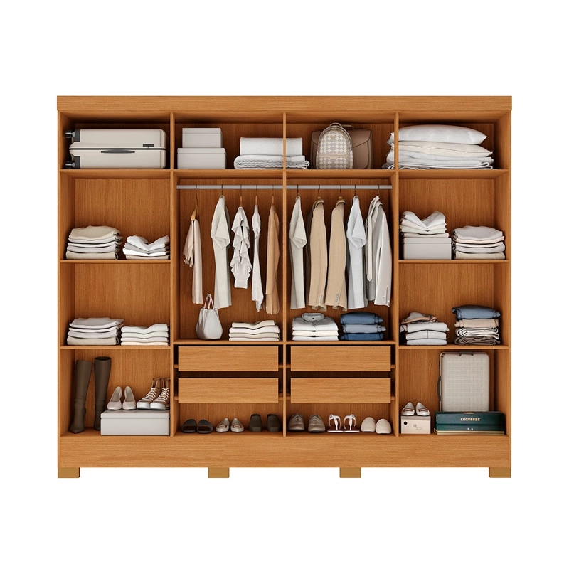 CLOSET DI PORETTI DESIGN ANDORRA 8 PUERTAS 4 CAJONES CAFÉ - 2