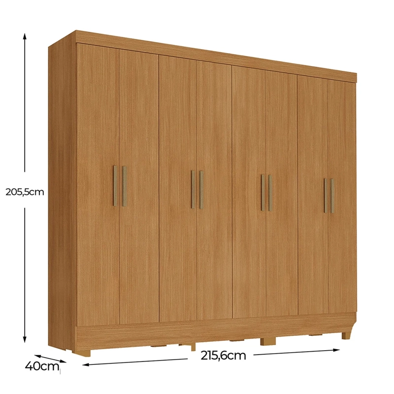 CLOSET DI PORETTI DESIGN ANDORRA 8 PUERTAS 4 CAJONES CAFÉ - 3