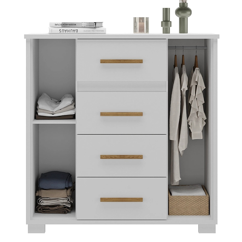 CÓMODA DI PORETTI DESIGN KYRA 2 PUERTA 4 CAJONES BLANCO - 2