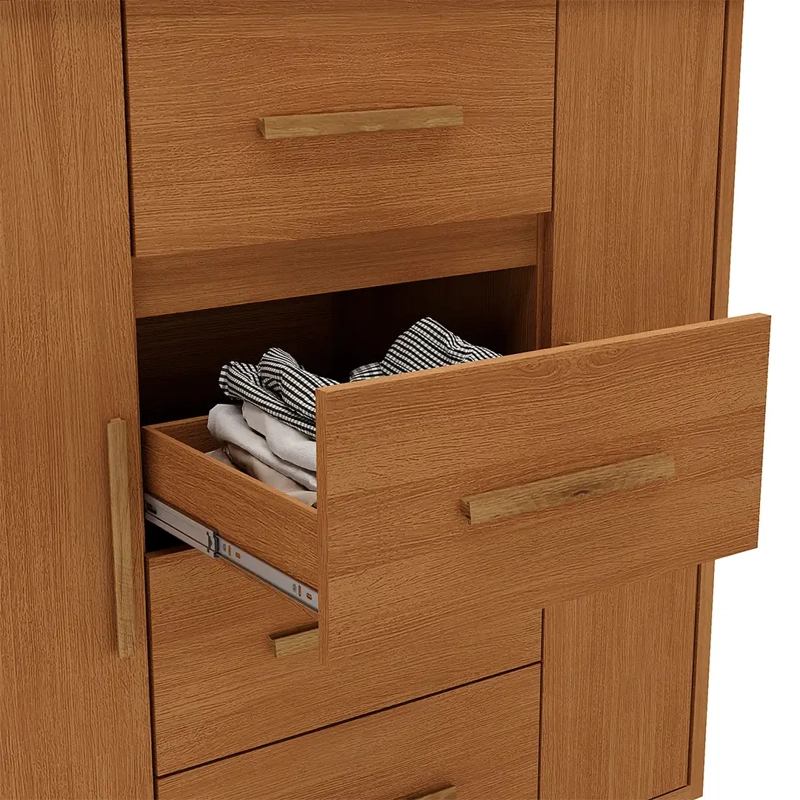 CÓMODA DI PORETTI DESIGN KYRA 2 PUERTA 4 CAJONES CAFÉ - 4