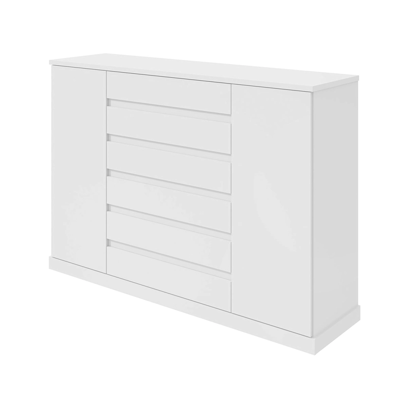CÓMODA DI PORETTI DESIGN VEDRA 2 PUERTAS 7 CAJONES BLANCO - 2