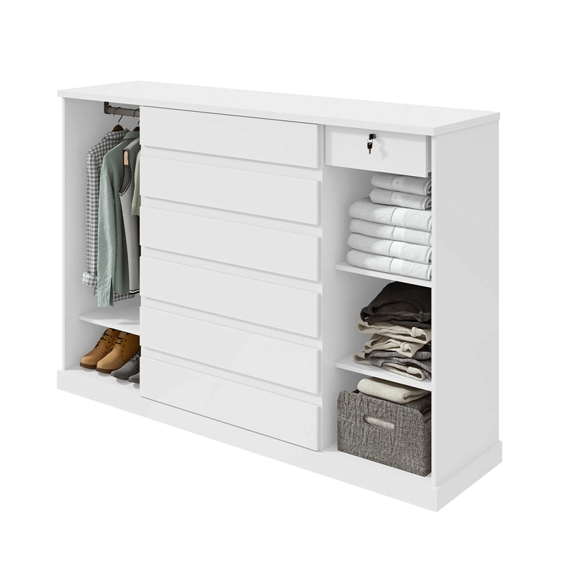 CÓMODA DI PORETTI DESIGN VEDRA 2 PUERTAS 7 CAJONES BLANCO - 3