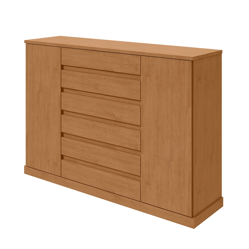 CÓMODA DI PORETTI DESIGN VEDRA 2 PUERTAS 7 CAJONES CAFÉ - 2
