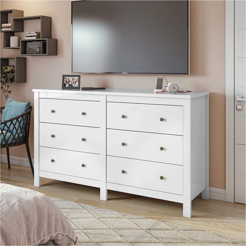 CÓMODA DI PORETTI DESIGN MAGGIORE 6 CAJONES BLANCO - 1