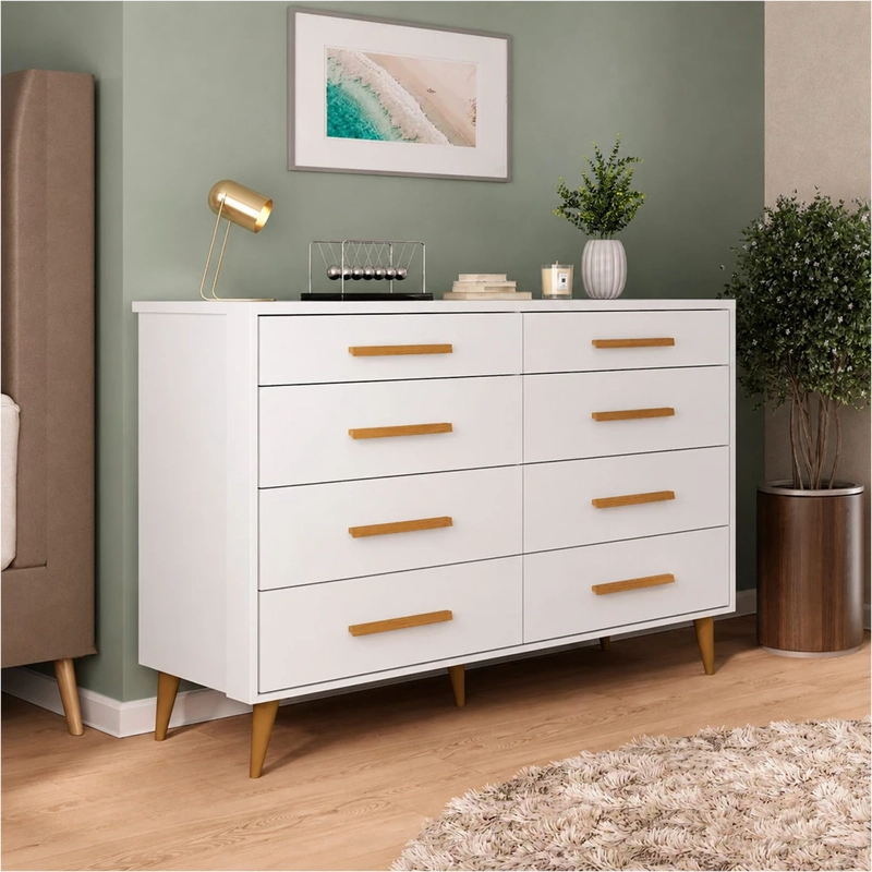 CÓMODA DI PORETTI DESIGN BRISA 8 CAJONES BLANCO - 3