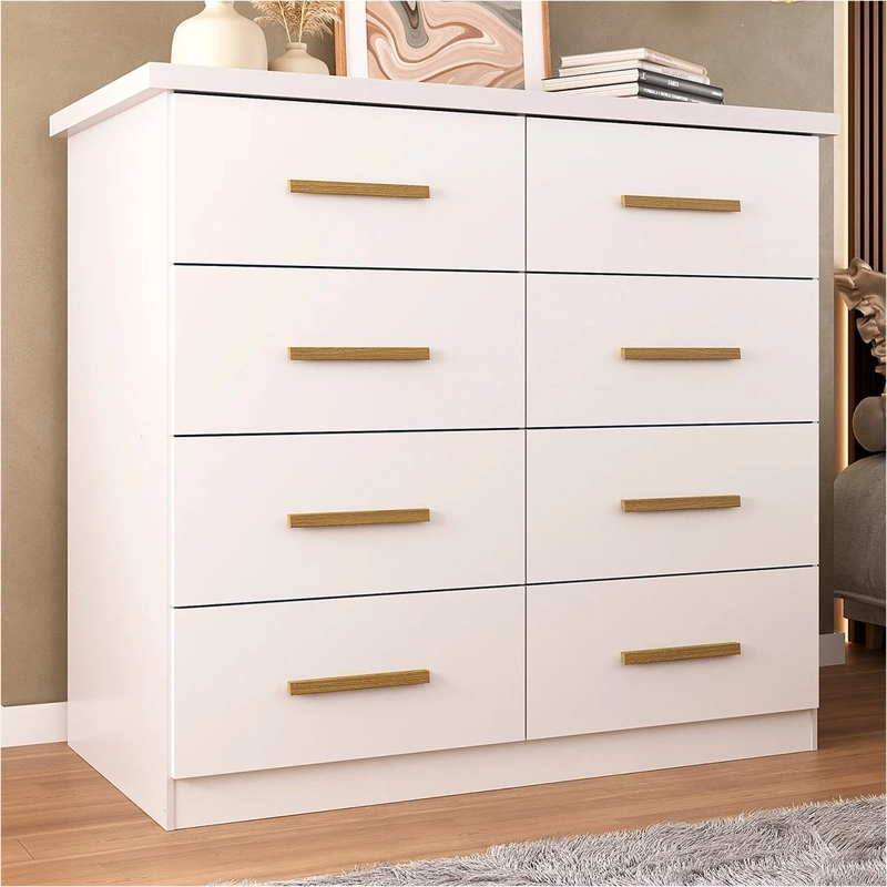 CÓMODA DI PORETTI DESIGN MAGNUNS 8 CAJONES BLANCO - 3