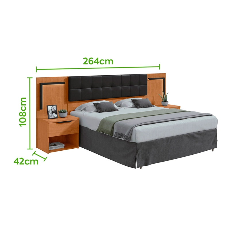 RESPALDO DI PORETTI DESIGN CALITAN 2 PLAZAS NEGRO - 3