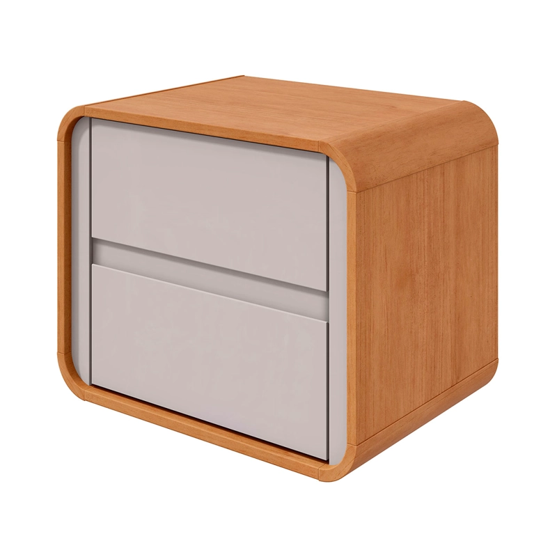 VELADOR DI PORETTI DESIGN LOOP 2 CAJONES CAFÉ/BLANCO - 1