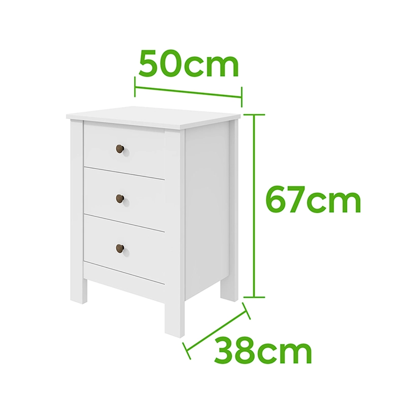 VELADOR DI PORETTI DESIGN MAGGIORE 3 CAJONES BLANCO - 4