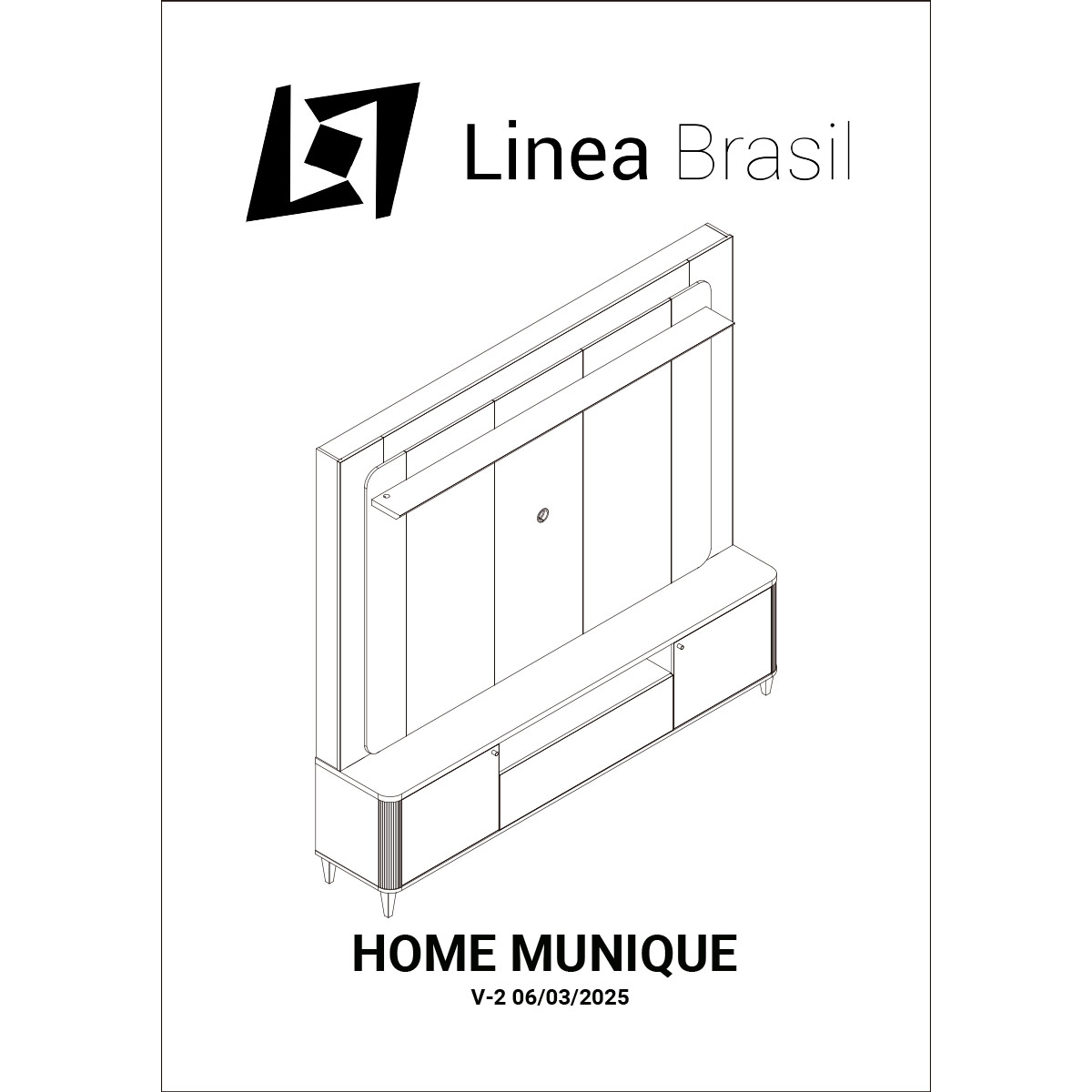CENTRO DE ENTRETENIMIENTO DI PORETTI DESIGN MUNIQUE 3 PUERTAS 70" - 7
