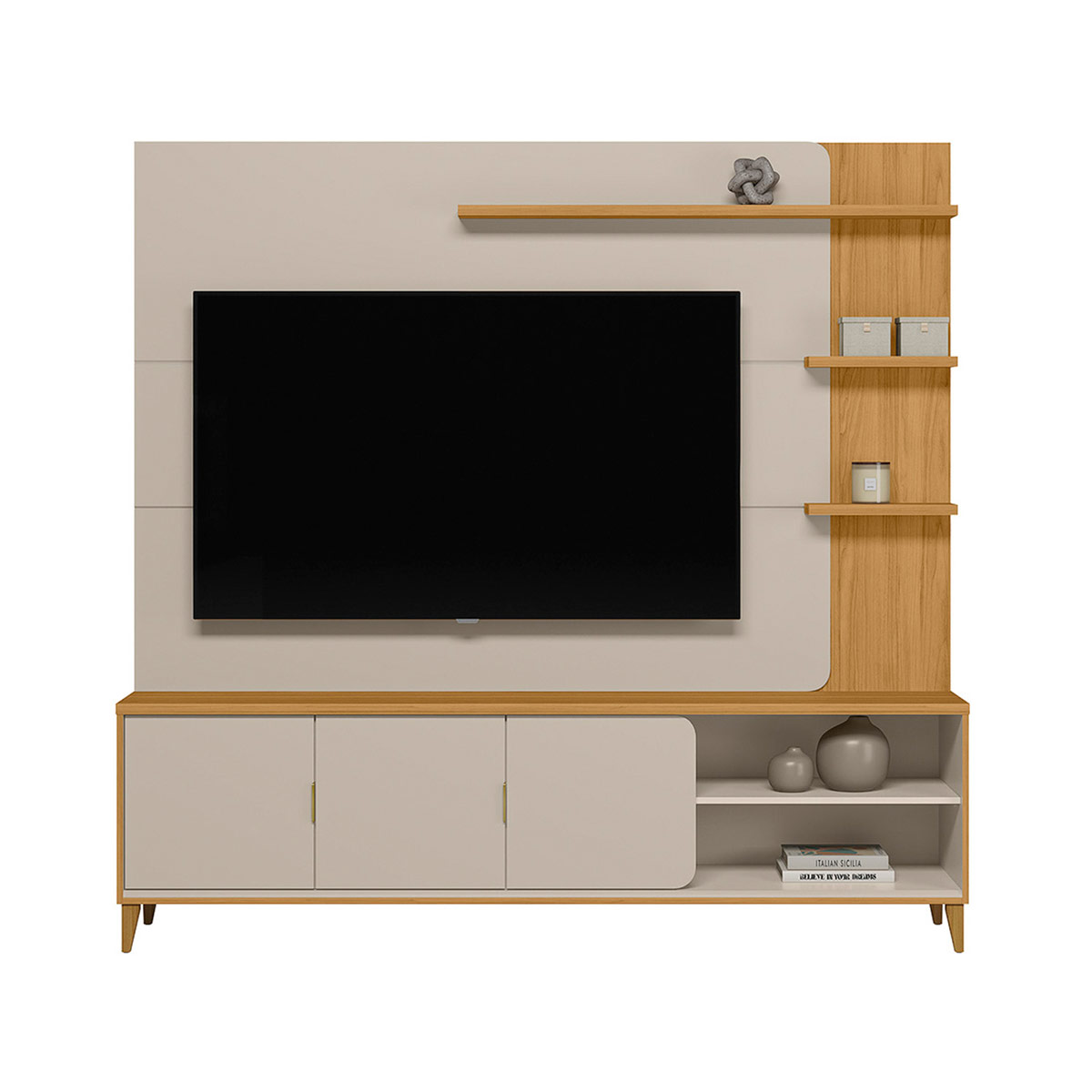 CENTRO DE ENTRETENIMIENTO DI PORETTI DESIGN NAPOLI 3 PUERTAS 70" - 2
