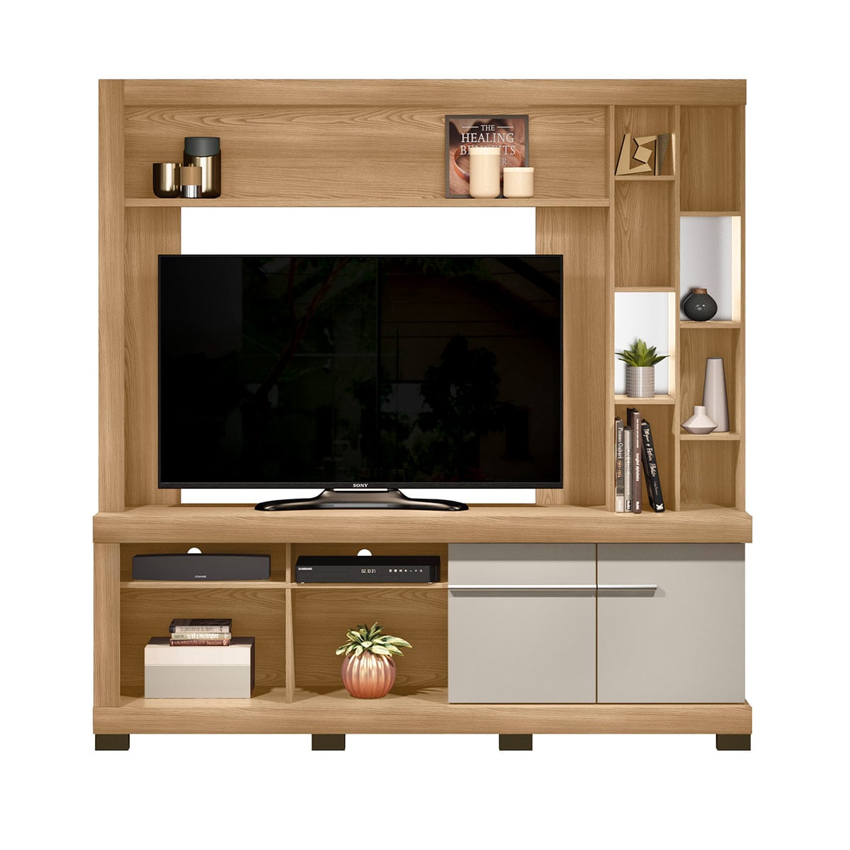 CENTRO DE ENTRETENIMIENTO DI PORETTI DESIGN CANELA 2 PUERTAS 65" - 2