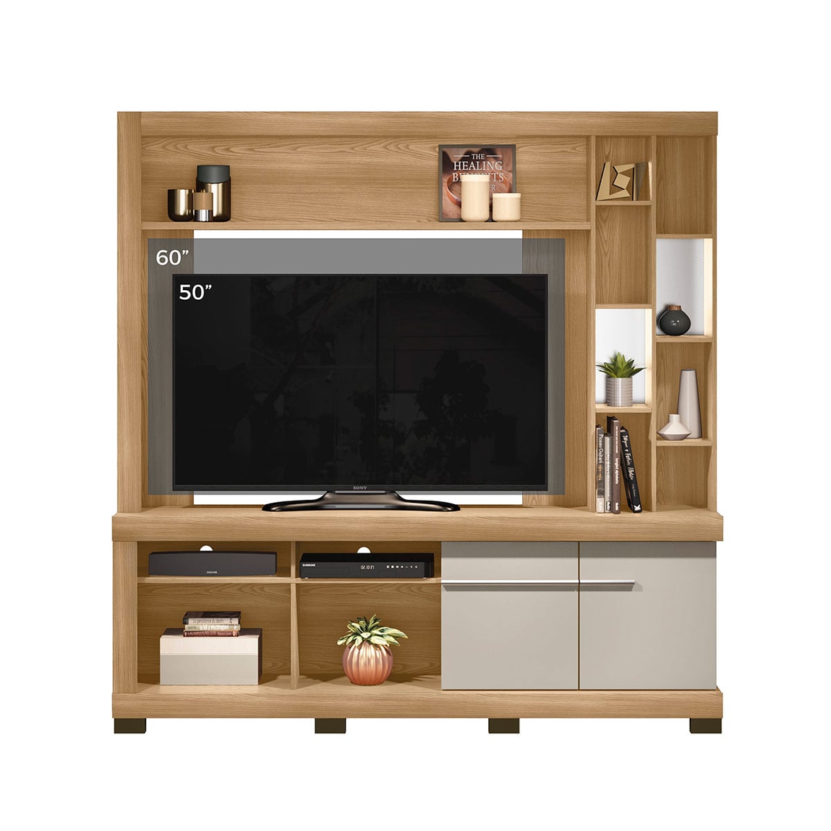 CENTRO DE ENTRETENIMIENTO DI PORETTI DESIGN CANELA 2 PUERTAS 65" - 4