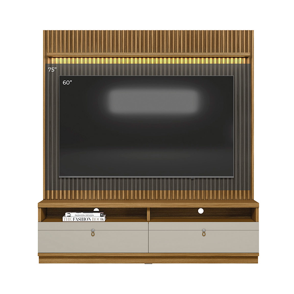 CENTRO DE ENTRETENIMIENTO DI PORETTI DESIGN OURO 2 CAJONES 75" - 6