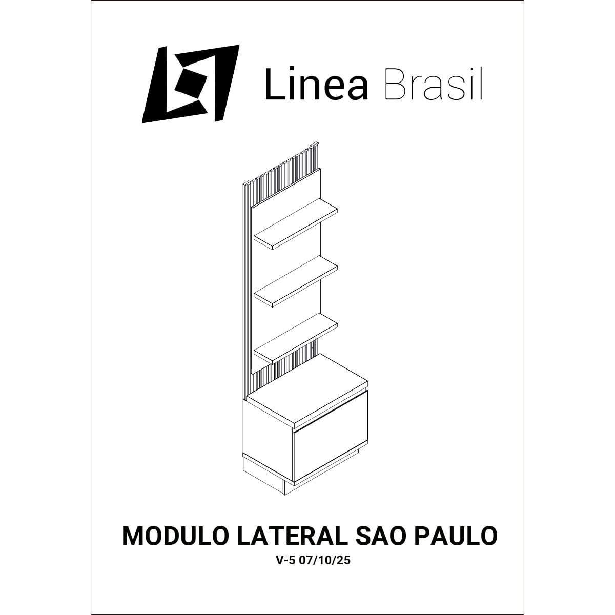 CENTRO DE ENTRETENIMIENTO DI PORETTI DESIGN SAO PAULO 2 PUERTAS 2 CAJONES 70" - 7