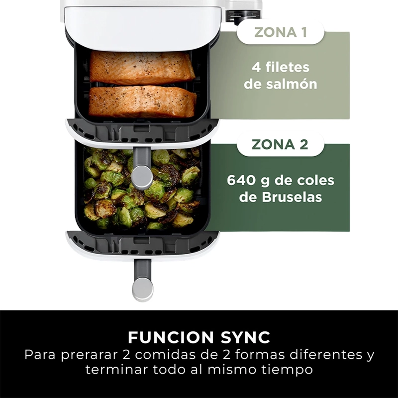 FREIDORA NINJA 9.5L VERTICAL DOUBLE STACK XL SL400EUWH - 10
