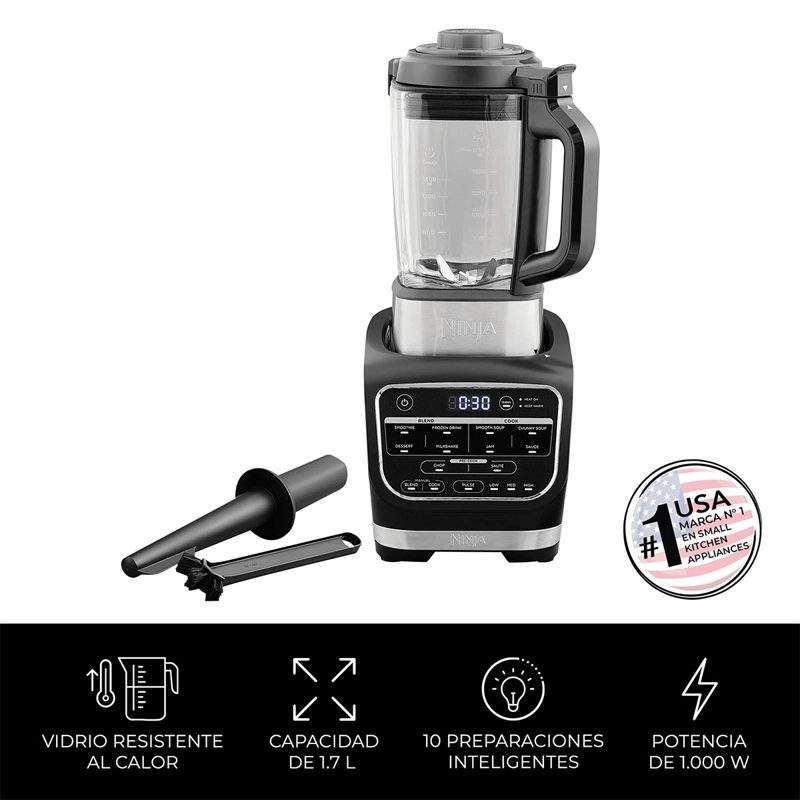 LICUADORA NINJA 2 EN 1 HB150EU 1000W 1.7L - 4