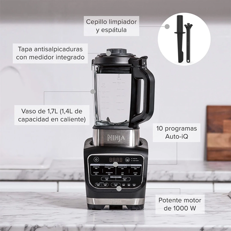 LICUADORA NINJA 2 EN 1 HB150EU 1000W 1.7L - 9