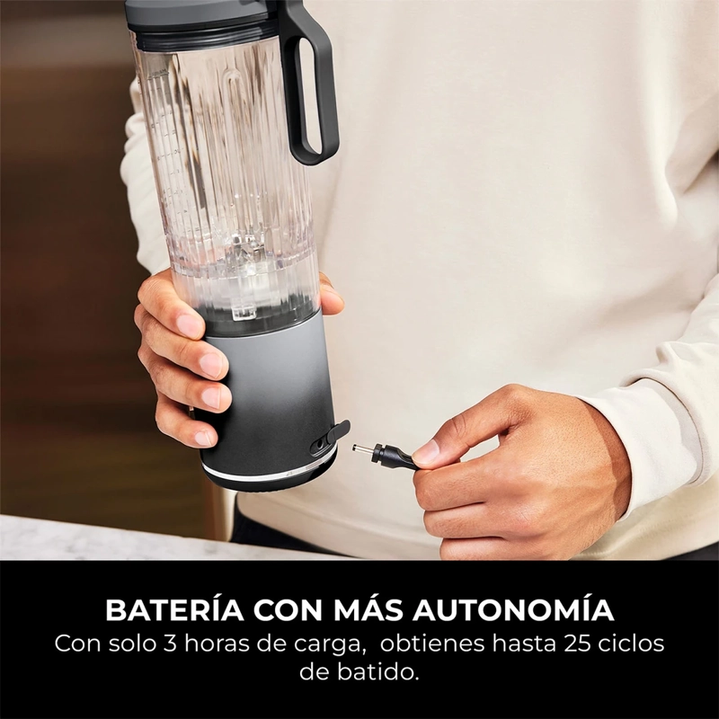 LICUADORA NINJA INDIVIDUAL INALÁMBRICA BLAST MAX BC251EUGY 100W 570ML - 5