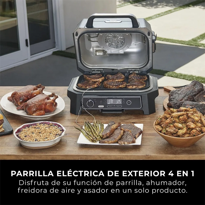 PARRILLA ELÉCTRICA NINJA WOODFIRE PRO XL OG850EU - 5
