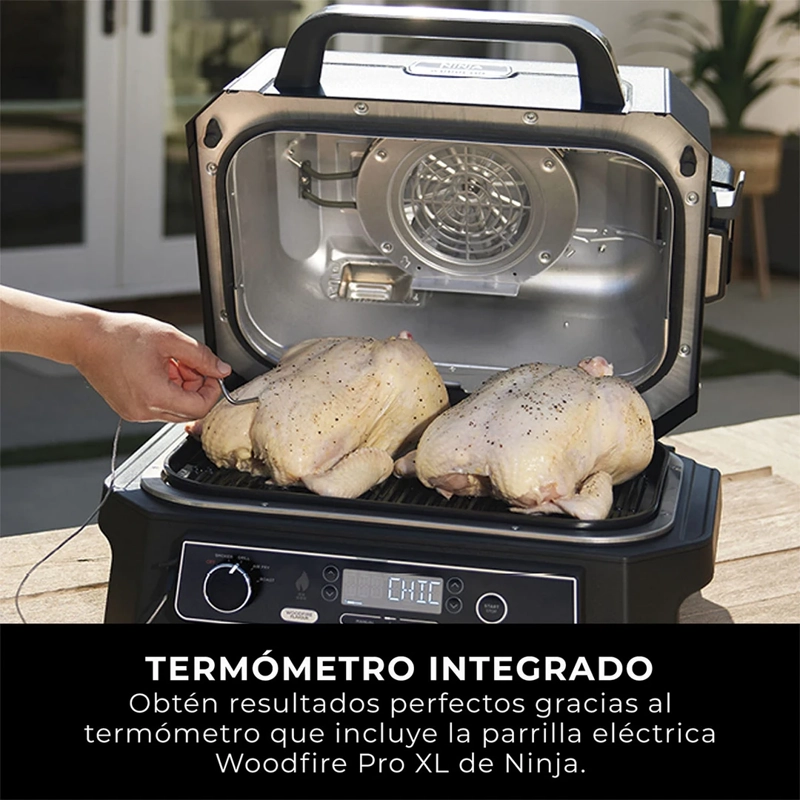 PARRILLA ELÉCTRICA NINJA WOODFIRE PRO XL OG850EU - 6