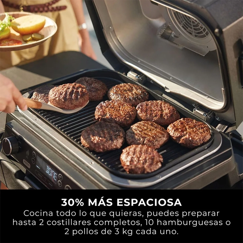 PARRILLA ELÉCTRICA NINJA WOODFIRE PRO XL OG850EU - 7