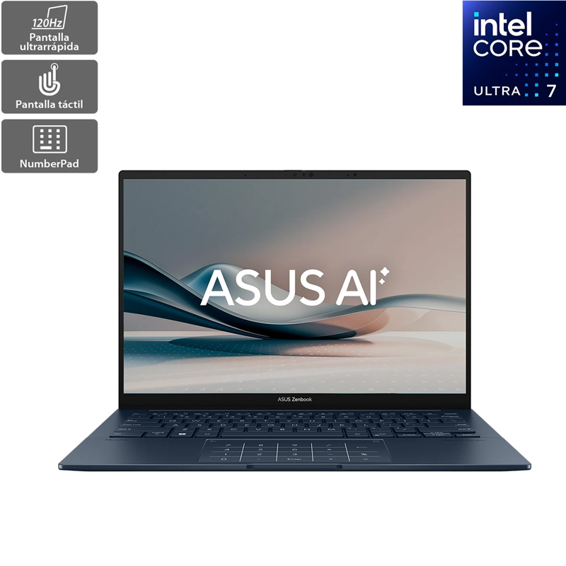 NOTEBOOK ASUS ZENBOOK 14 UX3405CA-SU1479W INTEL CORE ULTRA 7 16GB 1TB SSD TOUCH 14”