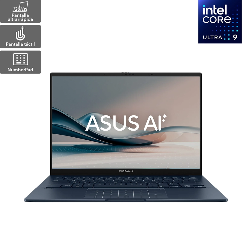 NOTEBOOK ASUS ZENBOOK 14 UX3405CA-SU1480W INTEL CORE ULTRA 9 32GB 1TB SSD TOUCH 14”